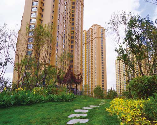 哈西涧桥西畔外墙弹性拉毛漆